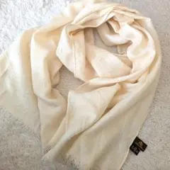 最高級❀ロロピアーナ　カシミヤ　シルク　オフホワイト マフラー 薄手　ストール