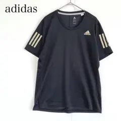adidas アディダス 半袖Tシャツ (L) カットソー ブラック スポーツ