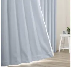 カーテン遮光1級・遮熱・防炎　ブルー(KBL 100×70×2)