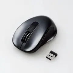 ★美品★ELECOM 2.4GHz ワイヤレスマウス M-A-BL08DBSBK
