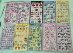 【正規品】ボンボンドロップシール ディズニー サンリオ 10枚セット