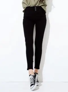 スーパーストレッチハイウエストスキニーパンツ[cu04]