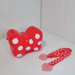 限定 ディズニー ミニー リボン型 ポップコーンバケット 赤 ドット ストラップ