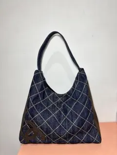 Chanel デニム キルティング ショルダーバッグ