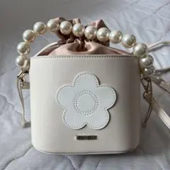 マリークワント　パールショルダーバッグ