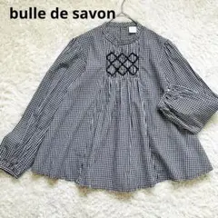 bulle de savon セーラーチェックワンピース リネン100% - メルカリ