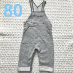 プチバトー　ベビー　オーバーオール　ロンパース　80