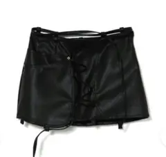 theredthread S lace up skirt leather - メルカリ