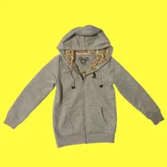 Disney パーカー　ミッキー　ミニー　もこもこ　150cm ヒョウ柄