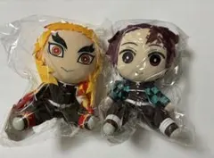 【未開封品】鬼滅の刃　ぬいぐるみ　煉獄杏寿郎　竈門炭治郎