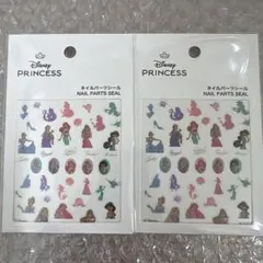 Disney プリンセス ネイルパーツシール 2枚セット　ミニレター発送