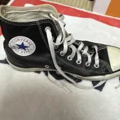 (激レア)CONVERSE ALL STAR レザー HI ブラック ハイカット