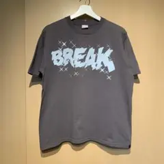 BREAK グラフィックTシャツ グレー
