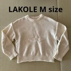 LAKOLE ラコレ トップス セーター Mサイズ ホワイト レディース