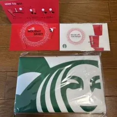 スタバ　ピクニックシート　メッセージカップ（メモ帳）
