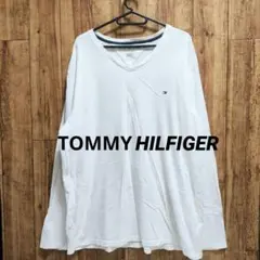 TOMMY HILFIGER トミーヒルフィガー ロンT 長袖Tシャツ 白T