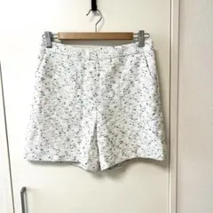 美品SLOBE IENA 白ツイードのショートパンツのサムネイル