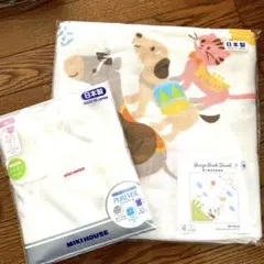 ミキハウス　ガーゼバスタオル　短肌着