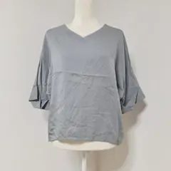 RIVE DROITE V領 短袖 襯衫【F】灰色