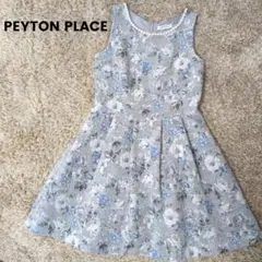 PEYTON PLACE ペイトンプレイス ノースリーブワンピース 花柄 パール