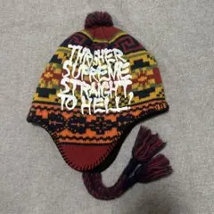 Supreme x Thrasher Earflap Beanie 