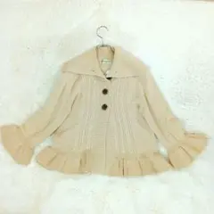 Aylesbury カーディガン サイズM ベージュ ケーブル編み ガーリー