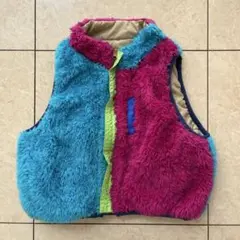 ラグマート　アウター　リバーシブル　ダウンベスト　ボアベスト　80サイズ　美品