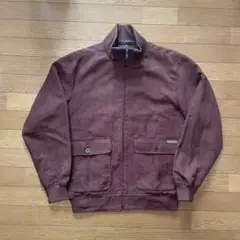 00s CROCODILE ジップアップジャケット ブラウン 臙脂色 スエード