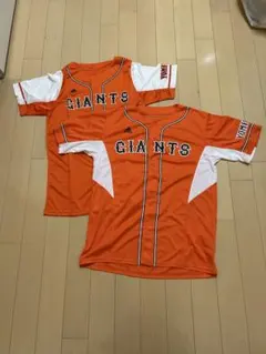 GIANTS ユニフォーム adidas製 オレンジ　2枚セット