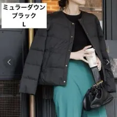 OPAQUE.CLIP 2WAYミュラーダウンノーカラージャケット　撥水　黒　L