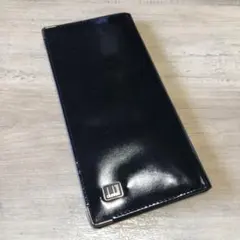dunhill ブラック 長財布　エナメル