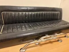 クロコダイル風ソファーベッド　ブラックのサムネイル