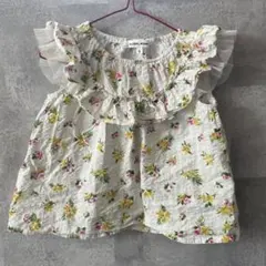 着画有り　GLOBAL WORK フラワープリント 半袖シャツ S