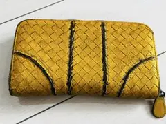 ボッテガヴェネタ　長財布　イエロー