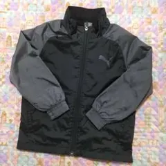 【中古】　PUMA　プーマ　上着　ウインドブレーカー　黒　ブラック　タグなし