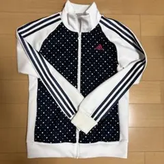 adidas ドット柄 ジップアップジャケット M