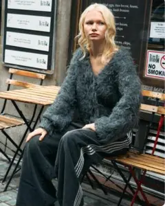 THE TOÉ Westminster Shaggy Cardigan S