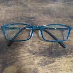 JINS ダークグリーン メガネ(度あり)