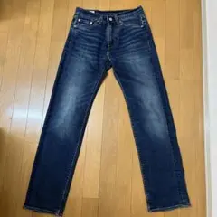 Levi's 505 BIG E ストレートデニム　チェーンステッチUSED加工