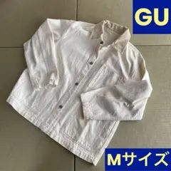 GW限定価格 新品未使用　美品　GU デニムジャケット　ホワイト　Mサイズ