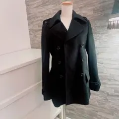 美品 GUCCI グッチ　ピーコート 黒　325072 36