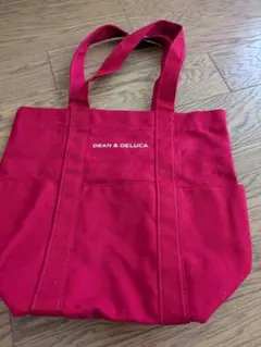 DEAN & DELUCA 赤 トートバッグ