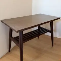 レア★アンティーク　ローテーブル　センターテーブル　格子荷台付き　木製