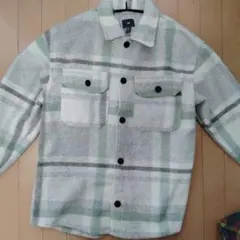 H&M チェック柄フリースジャケット Mサイズ