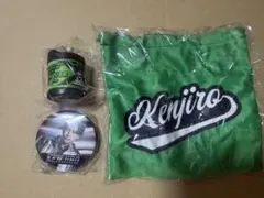 山下健二郎セット 巾着 缶バッジ コインシリンダー