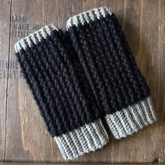 ハンドウォーマー　アームウォーマー　手袋　■ブラック■