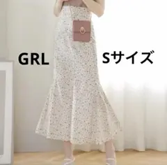 花柄マーメイドスカート ロングスカート 小花柄 GRL グレイル gc57