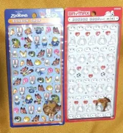 ズートピア ベイマックスボンボンドロップシールミニ 2パック