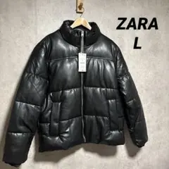 ZARA ザラ フェイクレザー パフジャケット L