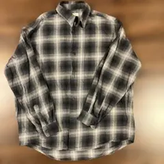 FREAK'S STORE ブラック オンブレチェック ネルシャツ M